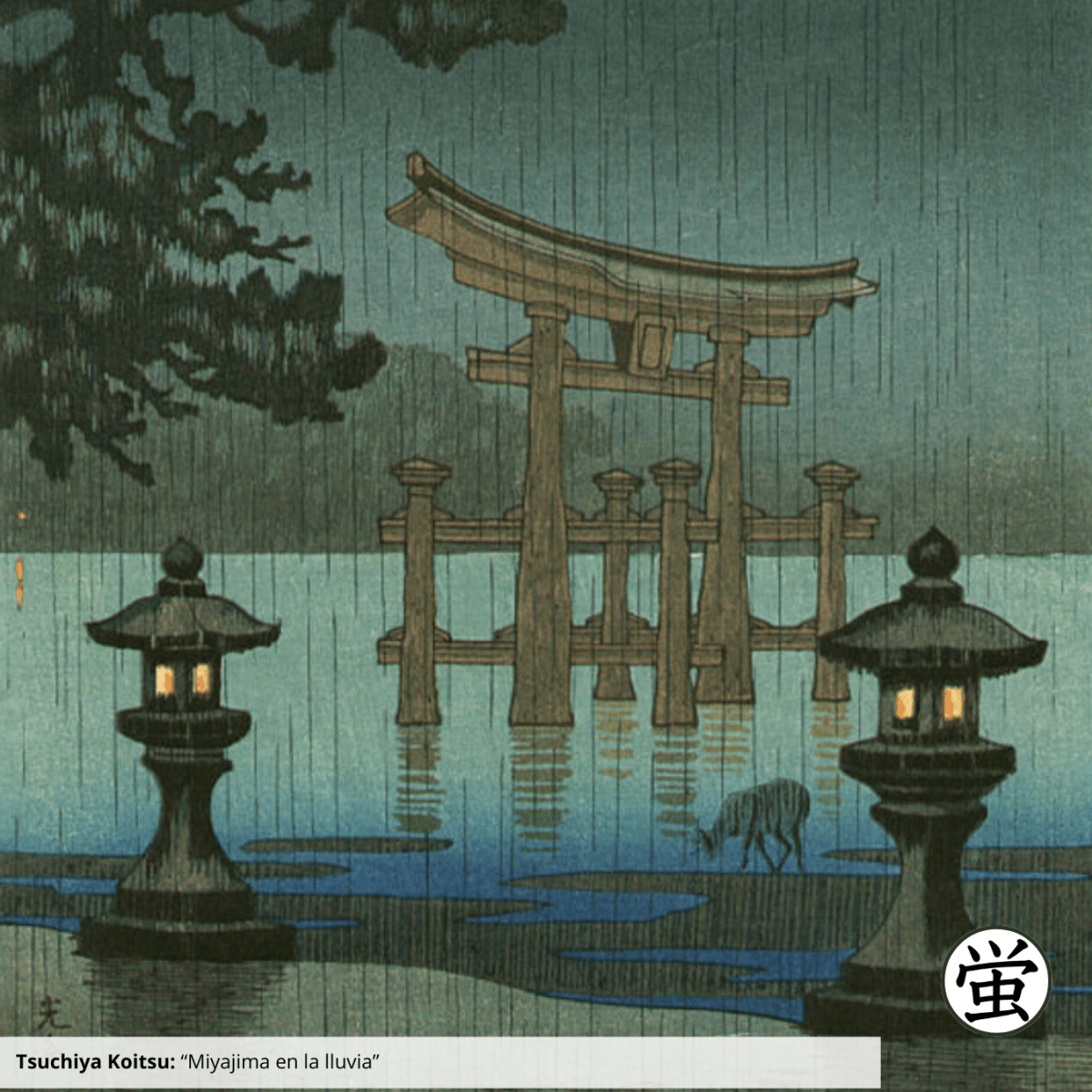 LV  Reto de haiku de La senda del haiku: bajo la lluvia en&nbsp;Miyajima