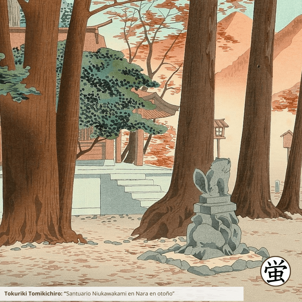 LVIII  Reto de haiku de La senda del haiku: en los Santuarios&nbsp;Niukawakami